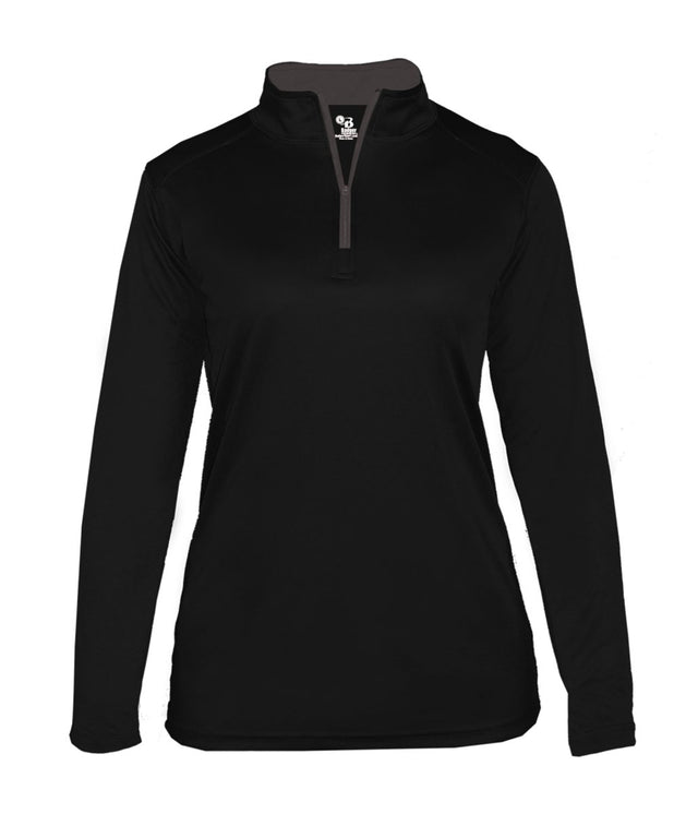 Augusta Sportswear LADIES B - CORE 1/4 ZIP PULLOVER 410300 BLACK/GRAPHITE (BA) S