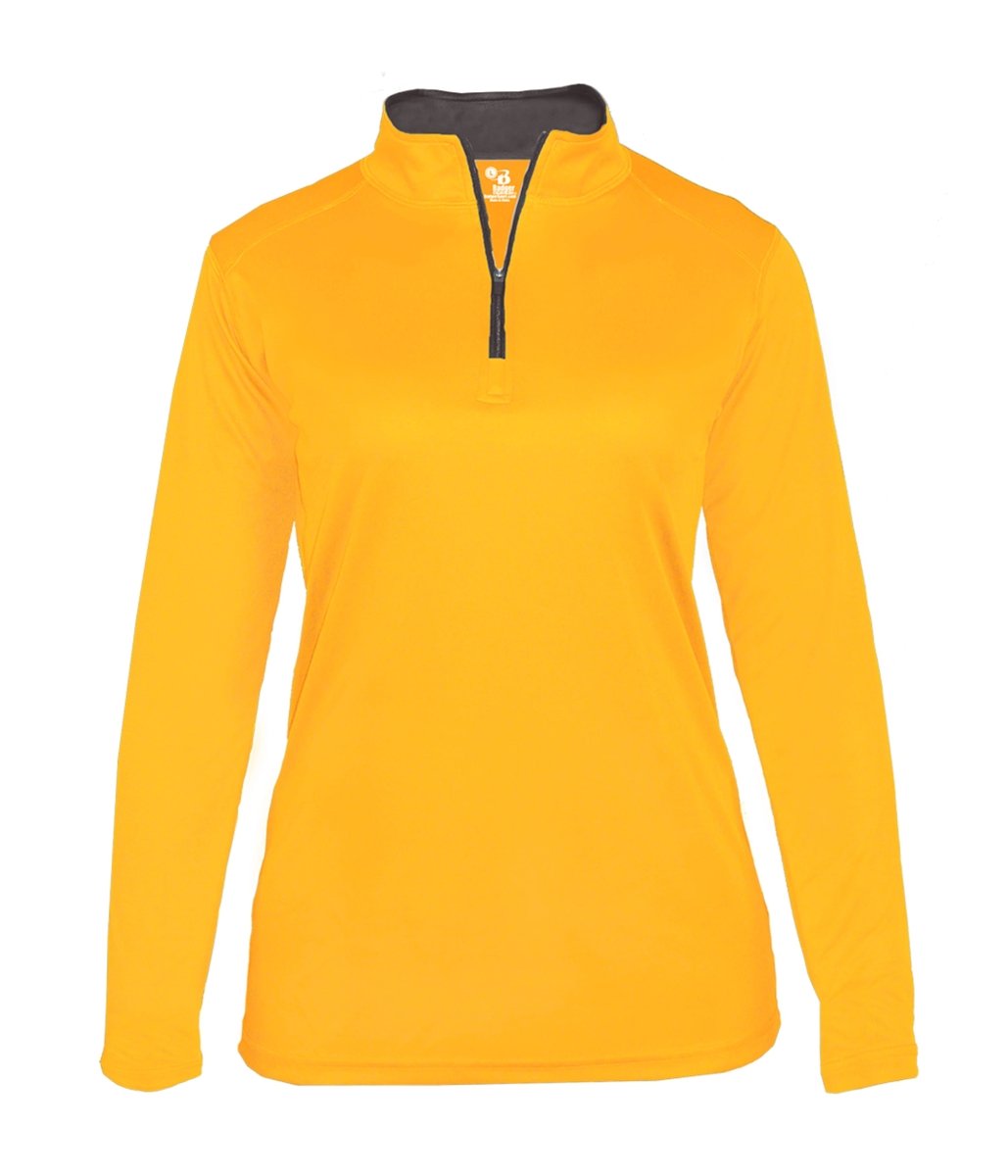 Augusta Sportswear LADIES B - CORE 1/4 ZIP PULLOVER 410300 GOLD/GRAPHITE (BA) S