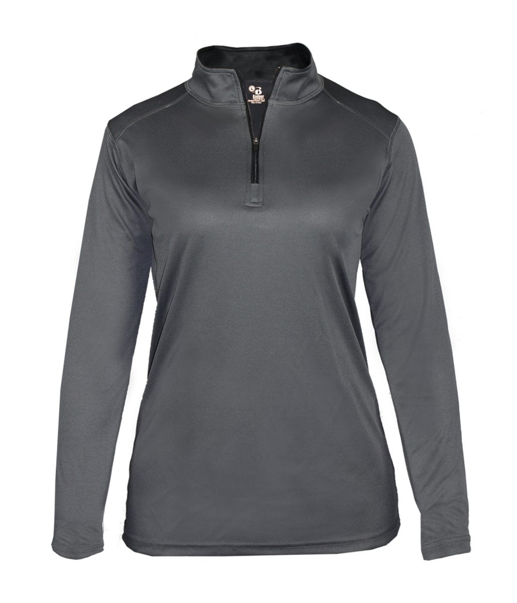 Augusta Sportswear LADIES B - CORE 1/4 ZIP PULLOVER 410300 GRAPHITE/BLACK (BA) S