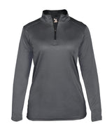 Augusta Sportswear LADIES B - CORE 1/4 ZIP PULLOVER 410300 GRAPHITE/BLACK (BA) S
