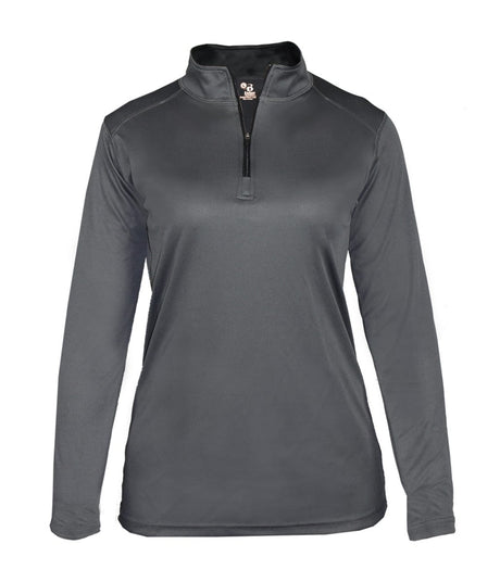 Augusta Sportswear LADIES B - CORE 1/4 ZIP PULLOVER 410300 GRAPHITE/BLACK (BA) S