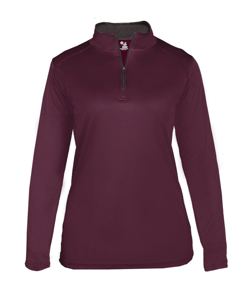 Augusta Sportswear LADIES B - CORE 1/4 ZIP PULLOVER 410300 MAROON/GRAPHITE (BA) S