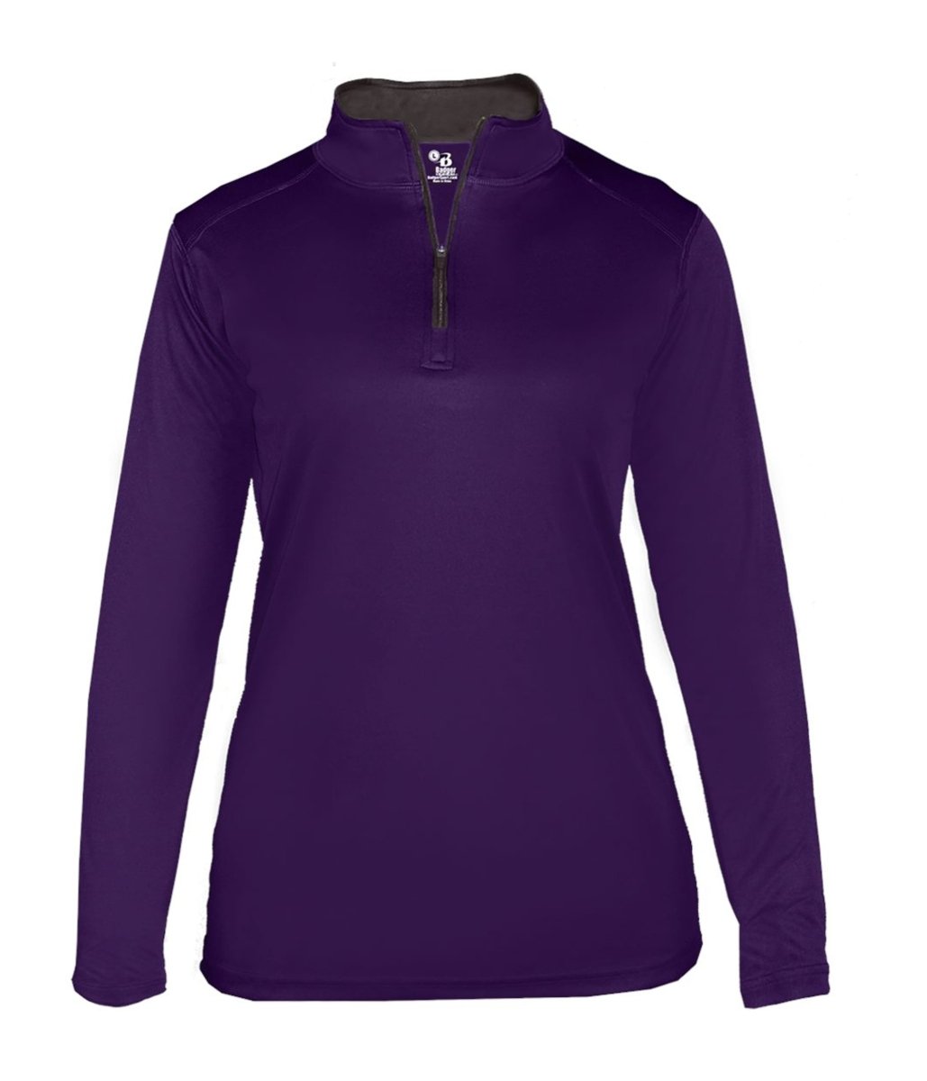 Augusta Sportswear LADIES B - CORE 1/4 ZIP PULLOVER 410300 PURPLE/GRAPHITE (BA) S
