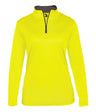 Augusta Sportswear LADIES B - CORE 1/4 ZIP PULLOVER 410300 SAFETY YELLOW/GRAPH (BA) S