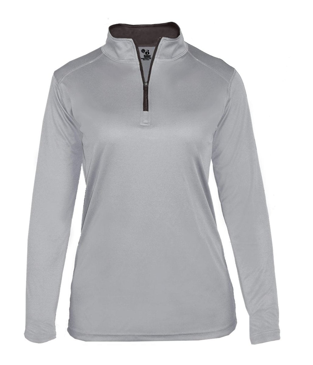 Augusta Sportswear LADIES B - CORE 1/4 ZIP PULLOVER 410300 SILVER/GRAPHITE (BA) S