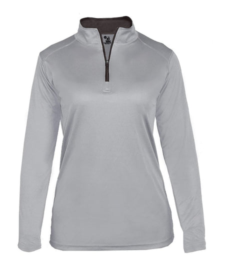 Augusta Sportswear LADIES B - CORE 1/4 ZIP PULLOVER 410300 SILVER/GRAPHITE (BA) S