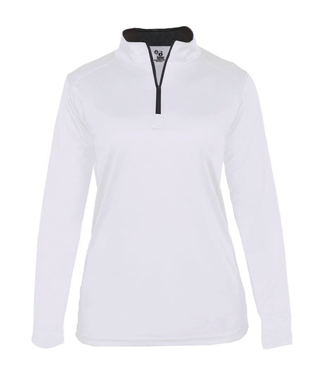 Augusta Sportswear LADIES B - CORE 1/4 ZIP PULLOVER 410300 WHITE/GRAPHITE (BA) S
