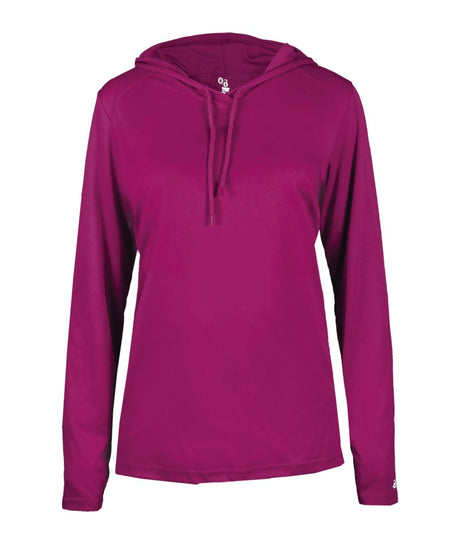 Augusta Sportswear LADIES B - CORE LONG SLEEVE HOODIE 416500 HOT PINK (BA) S