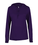 Augusta Sportswear LADIES B - CORE LONG SLEEVE HOODIE 416500 PURPLE (BA) S