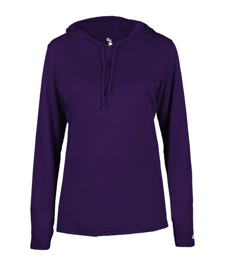 Augusta Sportswear LADIES B - CORE LONG SLEEVE HOODIE 416500 PURPLE (BA) S