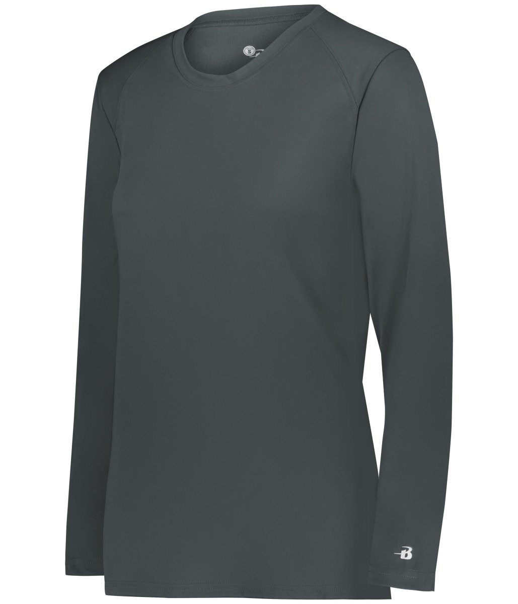 Augusta Sportswear LADIES B - CORE LONG SLEEVE TEE 416400 GRAPHITE (BA) S