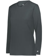Augusta Sportswear LADIES B - CORE LONG SLEEVE TEE 416400 GRAPHITE (BA) S