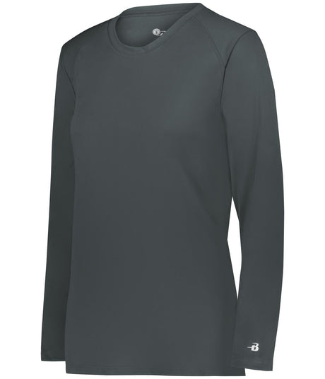 Augusta Sportswear LADIES B - CORE LONG SLEEVE TEE 416400 GRAPHITE (BA) S