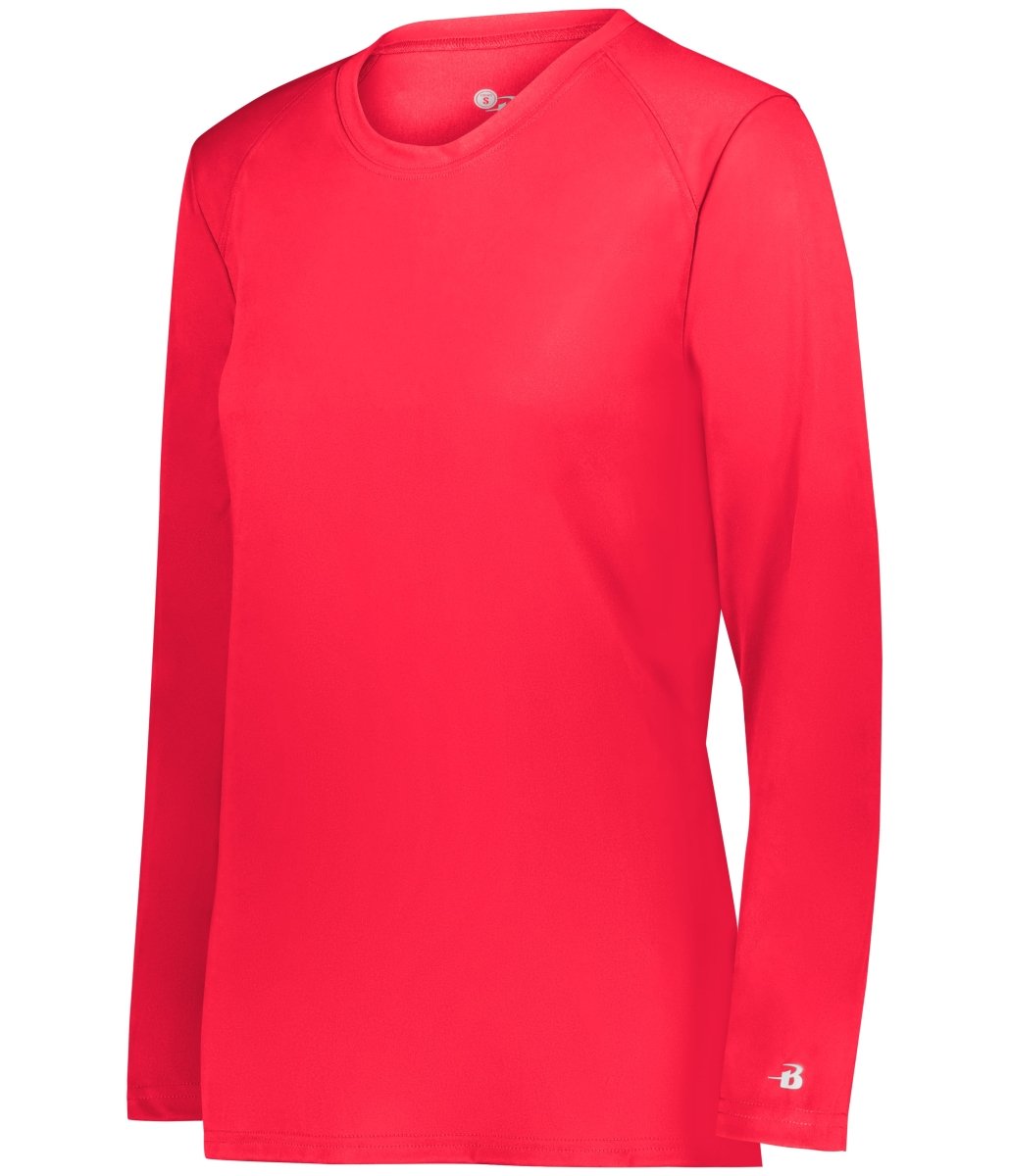 Augusta Sportswear LADIES B - CORE LONG SLEEVE TEE 416400 HOT CORAL (BA) S