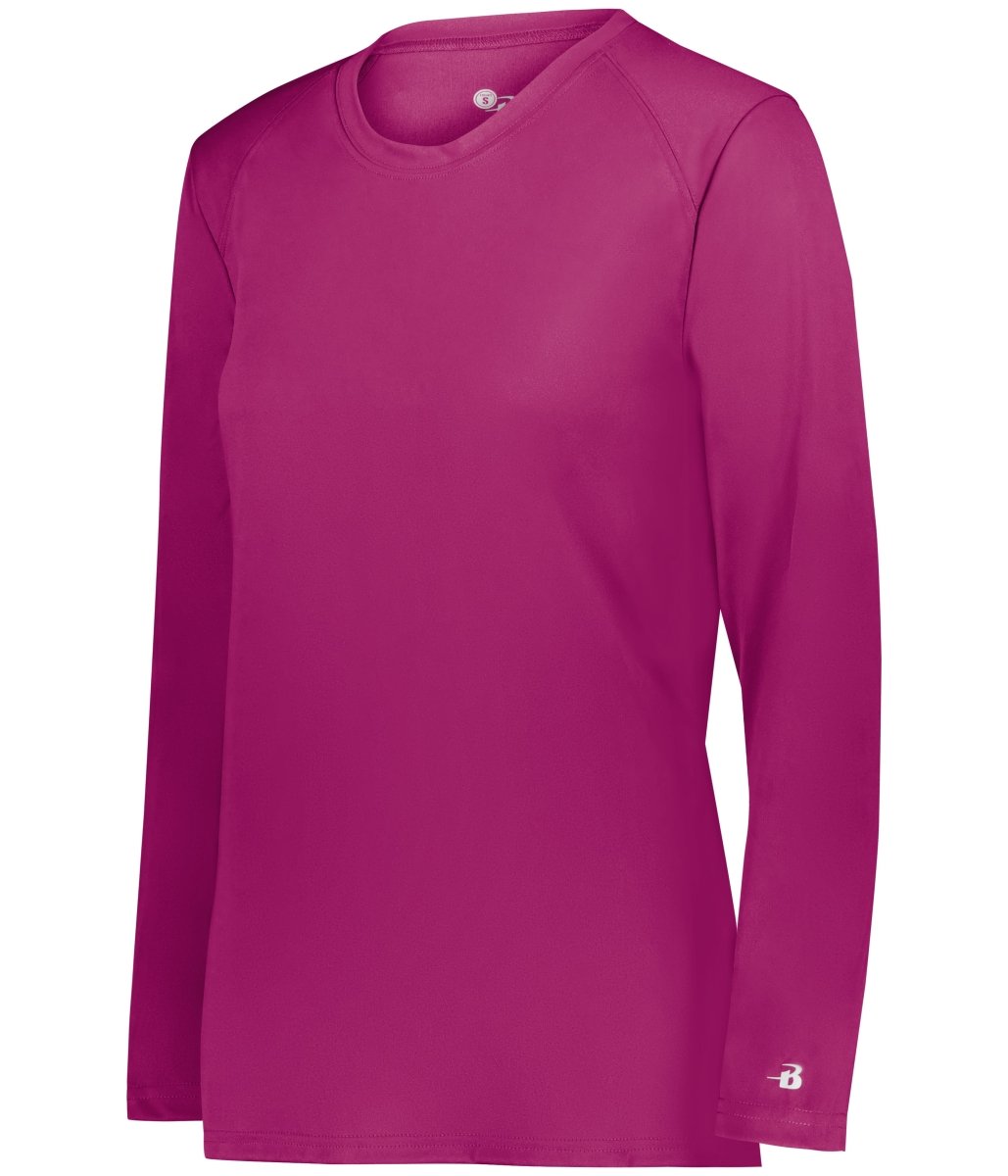 Augusta Sportswear LADIES B - CORE LONG SLEEVE TEE 416400 HOT PINK (BA) S