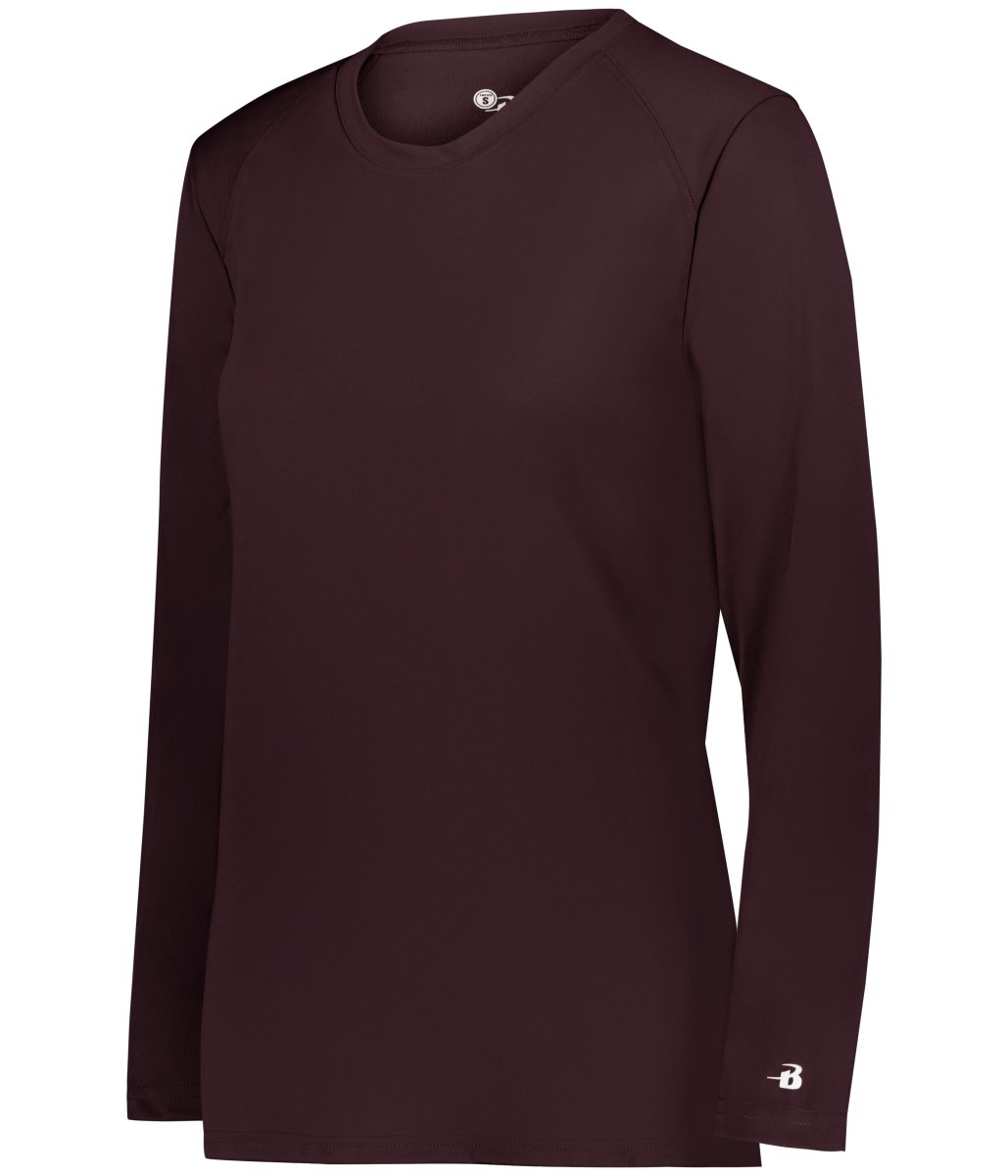 Augusta Sportswear LADIES B - CORE LONG SLEEVE TEE 416400 MAROON (BA) S