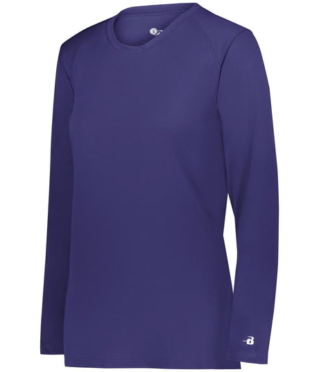 Augusta Sportswear LADIES B - CORE LONG SLEEVE TEE 416400 PURPLE (BA) S