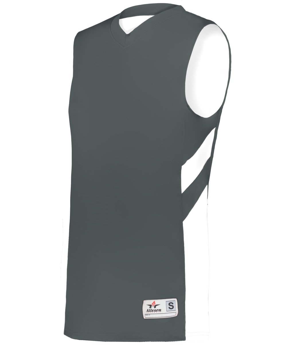 Augusta Sportswear LADIES B - PIVOT REVERSIBLE BASKETBALL JERSEY - Augusta Sportswear 896600 GRAPHITE/WHITE (BA) S
