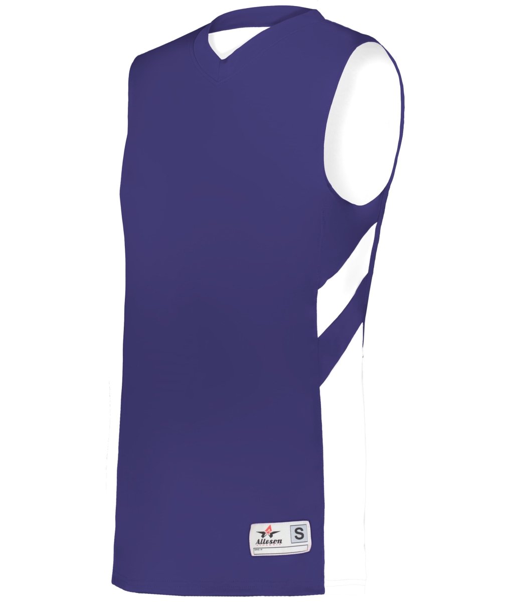 Augusta Sportswear LADIES B - PIVOT REVERSIBLE BASKETBALL JERSEY - Augusta Sportswear 896600 PURPLE/WHITE (BA) S