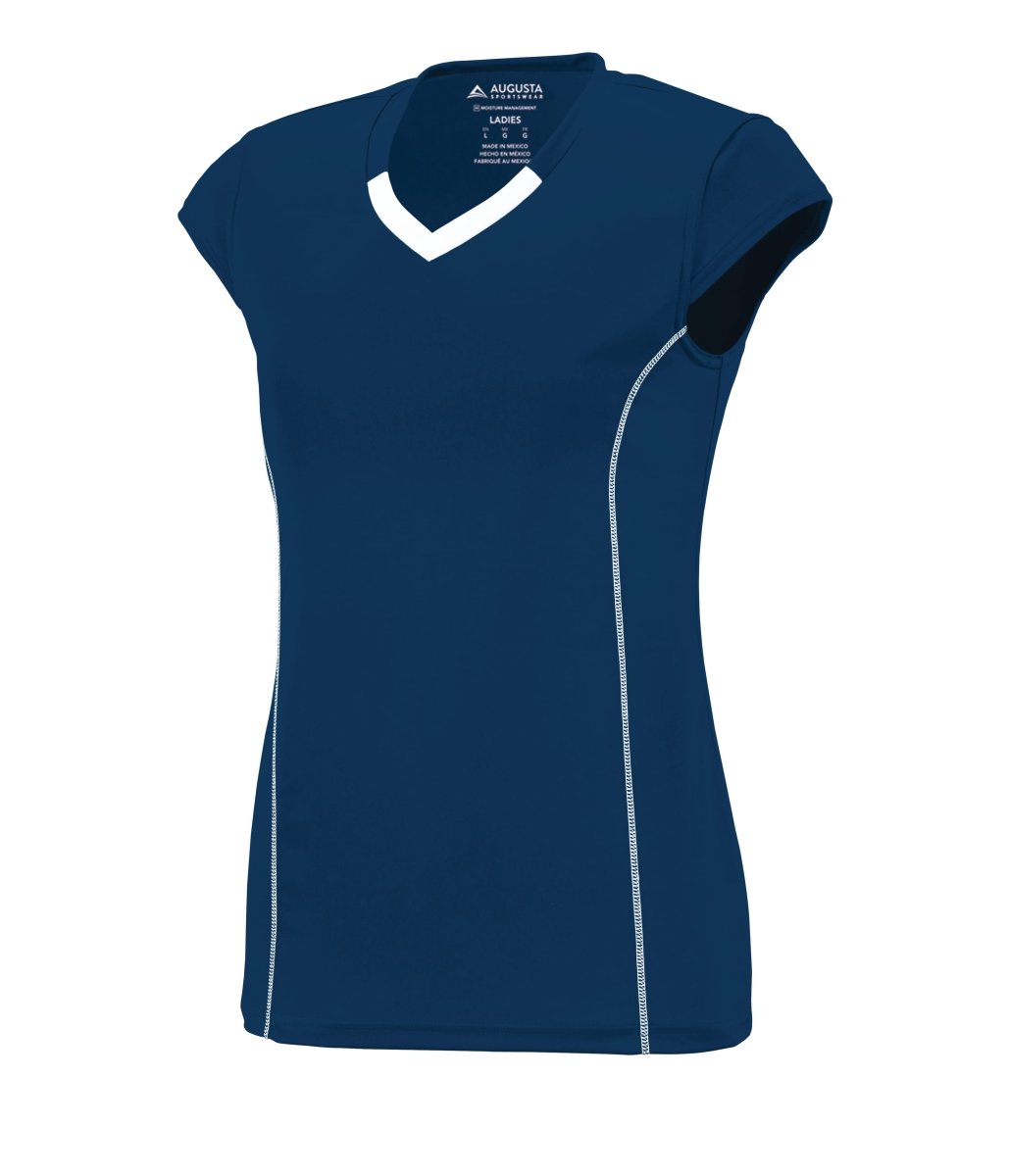 Augusta Sportswear Ladies Blash Jersey 1218 NAVY/WHITE S