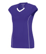Augusta Sportswear Ladies Blash Jersey 1218 PURPLE/WHITE S