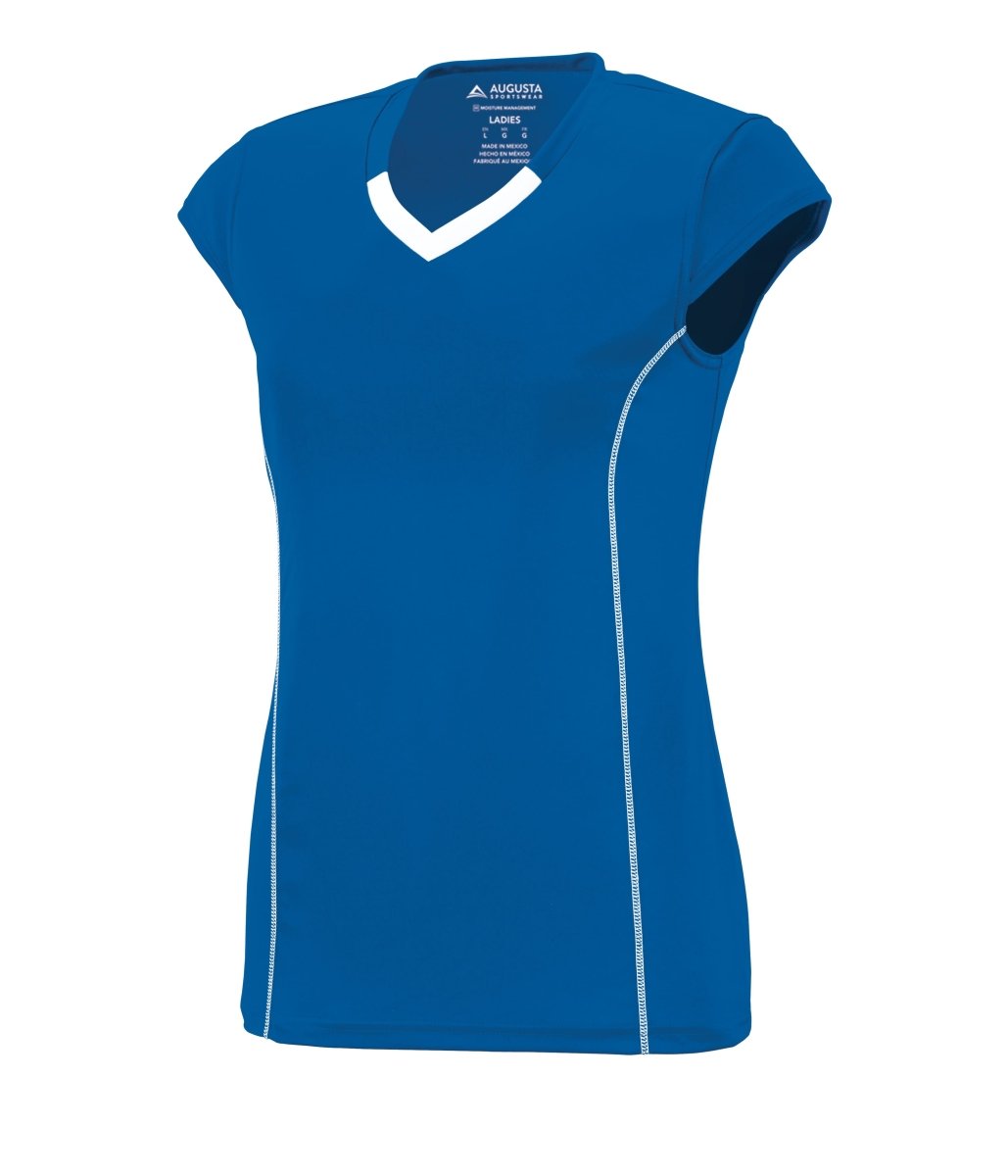 Augusta Sportswear Ladies Blash Jersey 1218 ROYAL/WHITE S