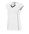 Augusta Sportswear Ladies Blash Jersey 1218 WHITE/BLACK S