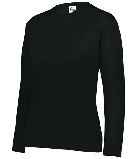 Augusta Sportswear LADIES C2 LONG SLEEVE TEE 560400 BLACK S