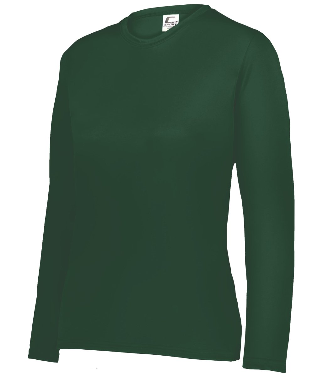 Augusta Sportswear LADIES C2 LONG SLEEVE TEE 560400 FOREST (BA) S