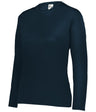 Augusta Sportswear LADIES C2 LONG SLEEVE TEE 560400 NAVY (BA) S