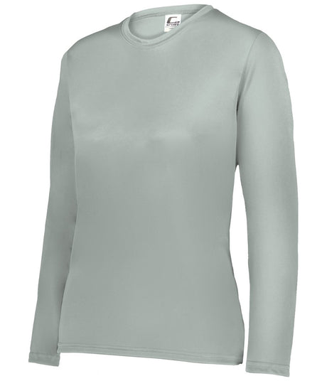 Augusta Sportswear LADIES C2 LONG SLEEVE TEE 560400 SILVER (BA) S