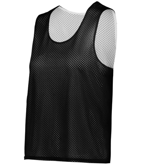 Augusta Sportswear LADIES C2 REVERSIBLE MESH LACROSSE PINNIE 566000 BLACK/WHITE (BA) XS