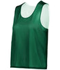 Augusta Sportswear LADIES C2 REVERSIBLE MESH LACROSSE PINNIE 566000 FOREST/WHITE (BA) XS