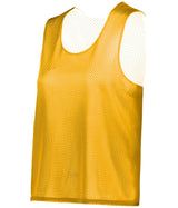 Augusta Sportswear LADIES C2 REVERSIBLE MESH LACROSSE PINNIE 566000 GOLD/WHITE (BA) XS