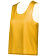 Augusta Sportswear LADIES C2 REVERSIBLE MESH LACROSSE PINNIE 566000 GOLD/WHITE (BA) XS