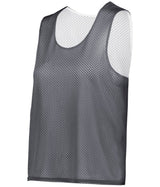 Augusta Sportswear LADIES C2 REVERSIBLE MESH LACROSSE PINNIE 566000 GRAPHITE/WHITE (BA) XS