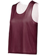Augusta Sportswear LADIES C2 REVERSIBLE MESH LACROSSE PINNIE 566000 MAROON/WHITE (BA) XS