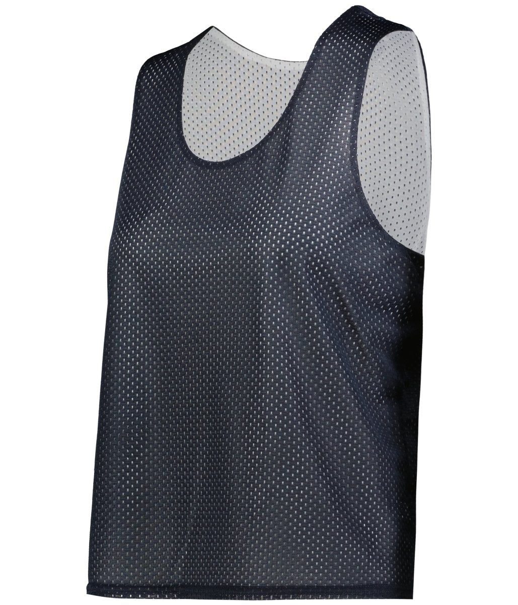 Augusta Sportswear LADIES C2 REVERSIBLE MESH LACROSSE PINNIE 566000 NAVY/WHITE (BA) XS
