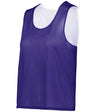 Augusta Sportswear LADIES C2 REVERSIBLE MESH LACROSSE PINNIE 566000 PURPLE/WHITE (BA) XS