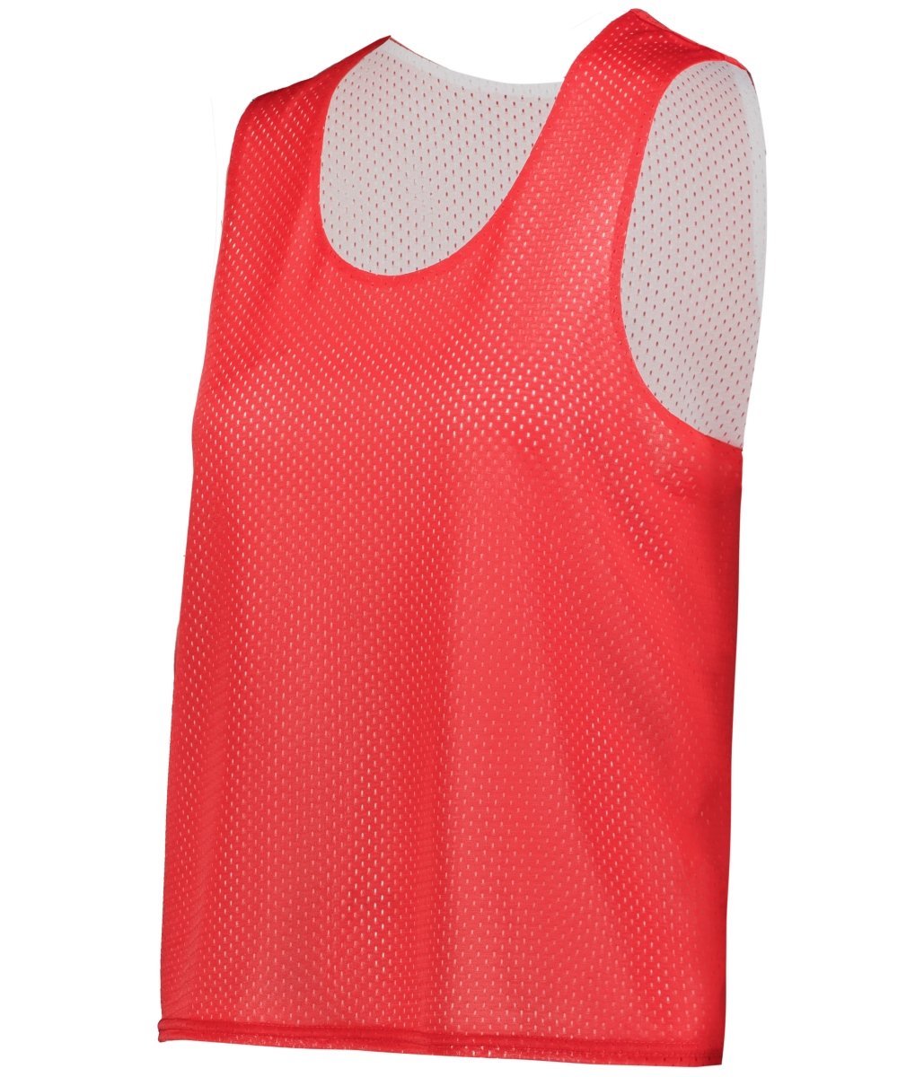 Augusta Sportswear LADIES C2 REVERSIBLE MESH LACROSSE PINNIE 566000 RED/WHITE (BA) XS