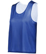 Augusta Sportswear LADIES C2 REVERSIBLE MESH LACROSSE PINNIE 566000 ROYAL/WHITE (BA) XS