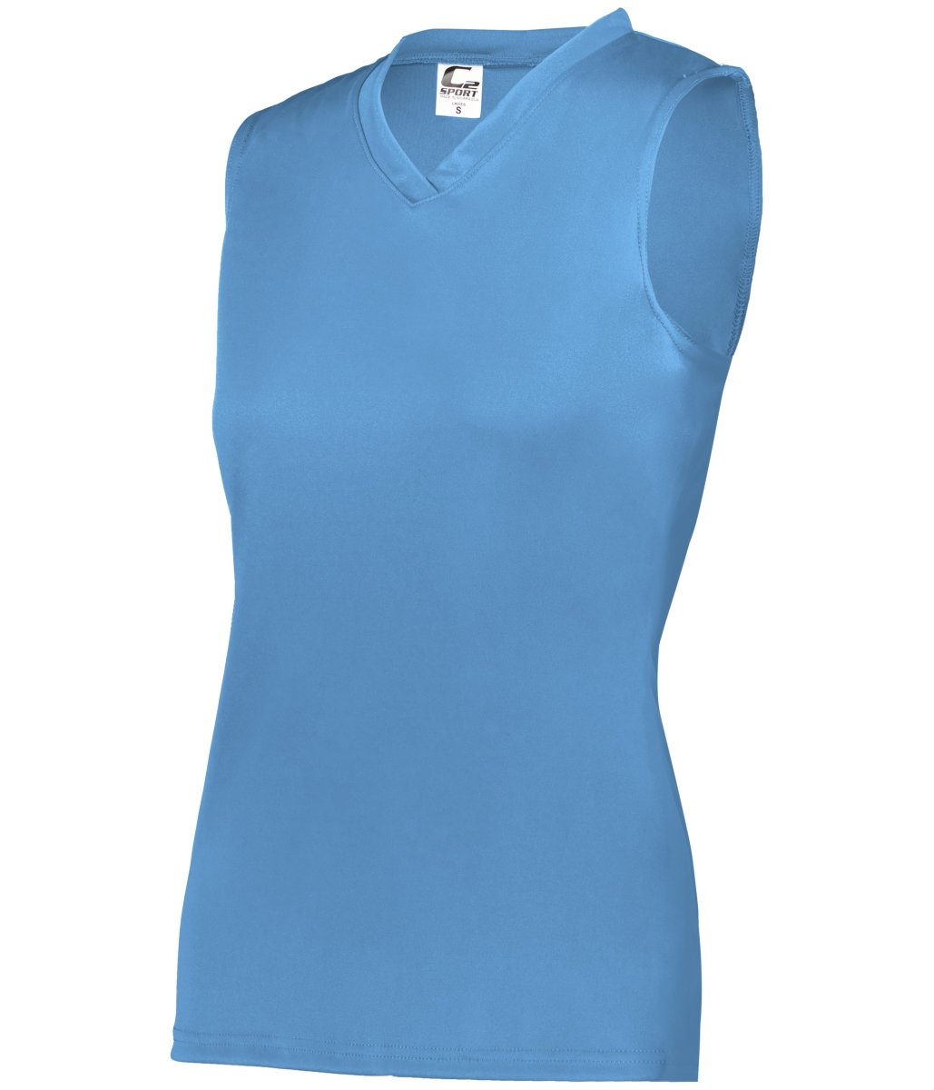 Augusta Sportswear LADIES C2 SLEEVELESS TANK 566300 COLUMBIA BLUE (BA) S