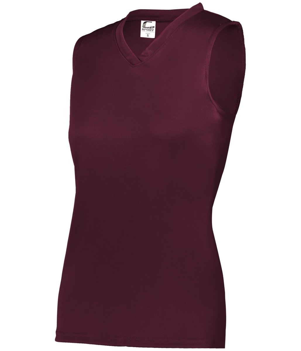Augusta Sportswear LADIES C2 SLEEVELESS TANK 566300 MAROON (BA) S
