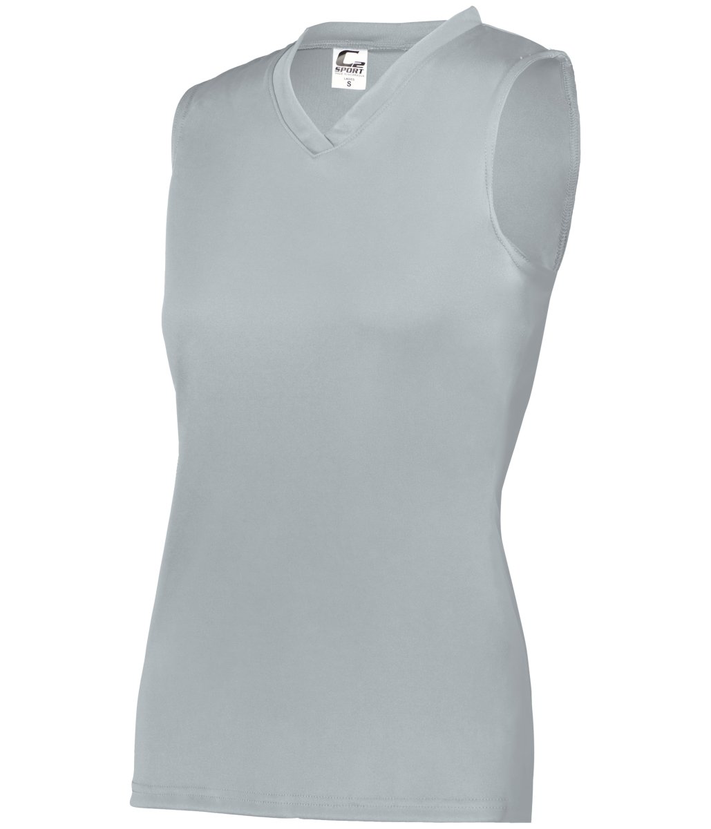 Augusta Sportswear LADIES C2 SLEEVELESS TANK 566300 SILVER (BA) S