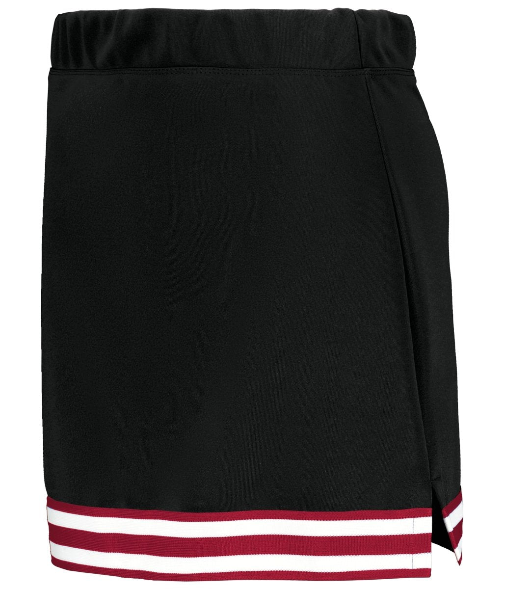 Augusta Sportswear Ladies Cheer Squad Skirt 6925 BLACK/SCARLET/WHITE S
