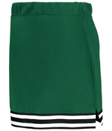 Augusta Sportswear Ladies Cheer Squad Skirt 6925 DARK GREEN/BLACK/WHITE S