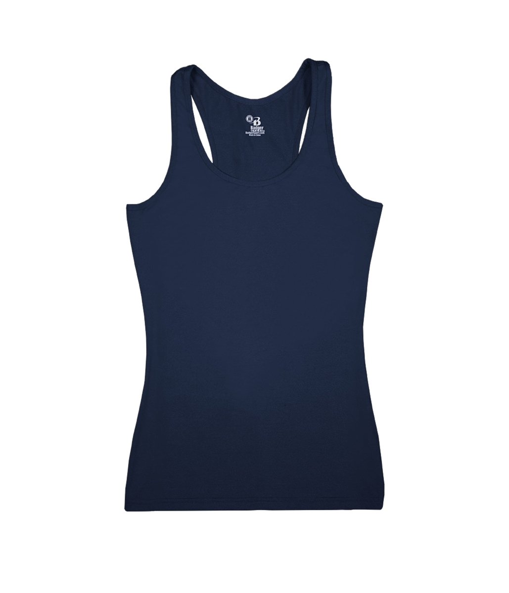 Augusta Sportswear LADIES COMPRESSION RACERBACK TANK 466600 NAVY (BA) S