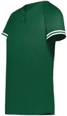 Augusta Sportswear Ladies Cutter+ Henley Jersey 6917 DARK GREEN/WHITE S