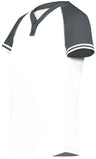 Augusta Sportswear Ladies Cutter+ Henley Jersey 6917 WHITE/GRAPHITE S