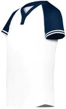 Augusta Sportswear Ladies Cutter+ Henley Jersey 6917 WHITE/NAVY S